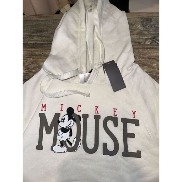 Mickey Mouse Tan Hoodie. Size XSmall. Fleece. NWT. E - Picture 3 of 7